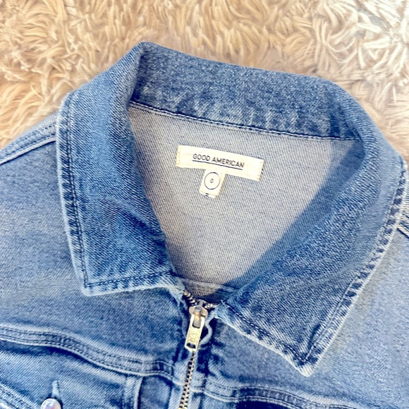 Women's Blue Denim Jumpsuit - Picture 4 of 7